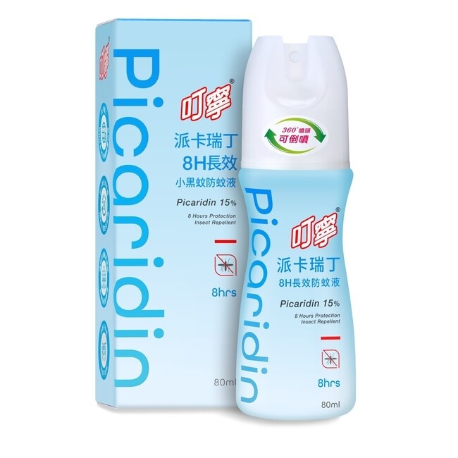 叮寧派卡瑞丁8H長效小黑蚊防蚊液80ml