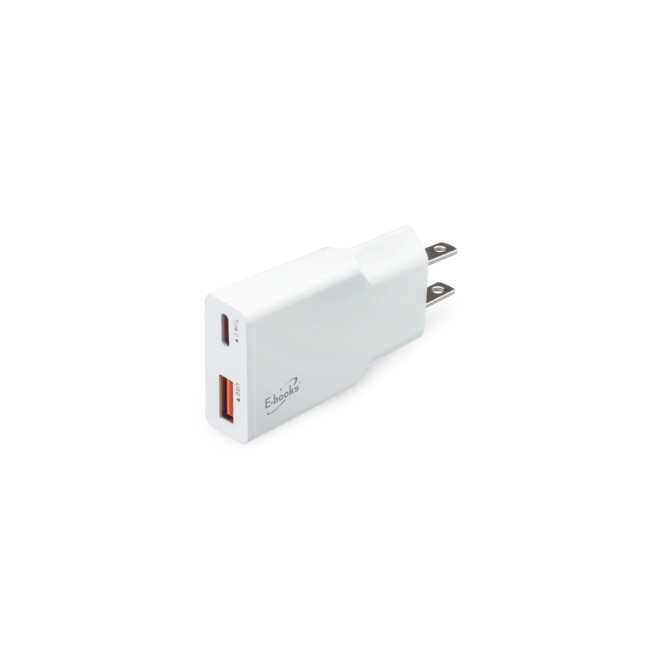 E-books B126 20W 極致超薄GaN智慧穩壓PD+QC3.0快速充電器
