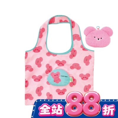 Watsons 屈臣氏 - 【Wasabi bear 芥末熊】有口皆Bear購物袋_Pinksabi款 image