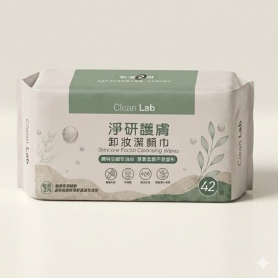 Dermafarm - Clean Lab淨研 護膚卸妝洗臉巾42抽