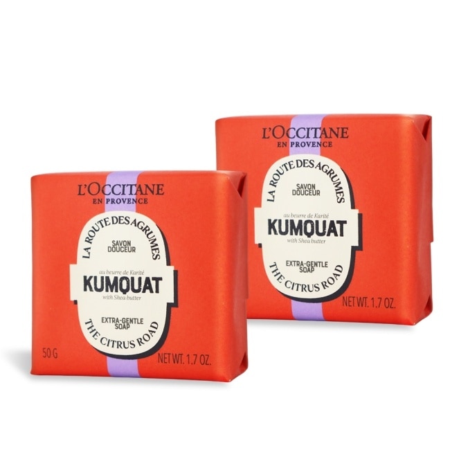 L’OCCITANE 歐舒丹 奇幻之旅康果乳油木香氛皂(50g)X2-國際航空版