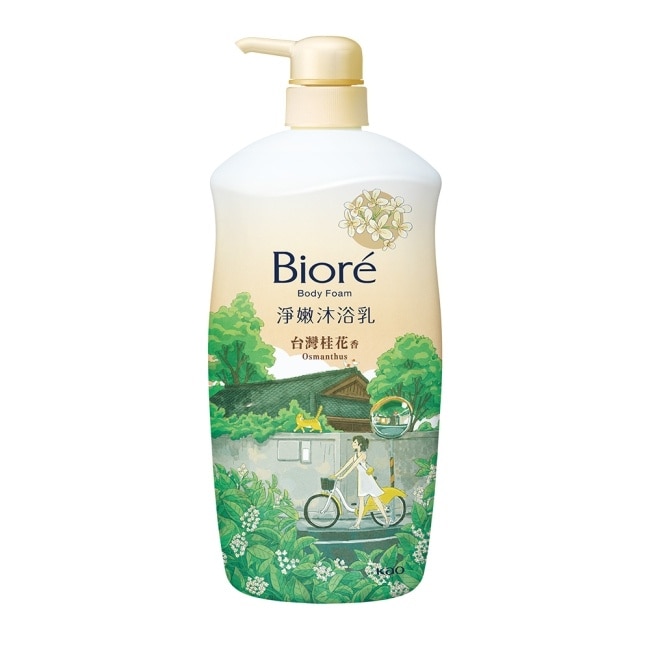 Biore淨嫩沐浴乳 台灣桂花香 保濕型1000g