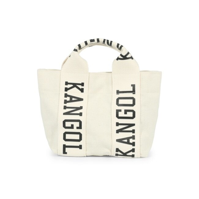 KANGOL字母LOGO小側背包-米白