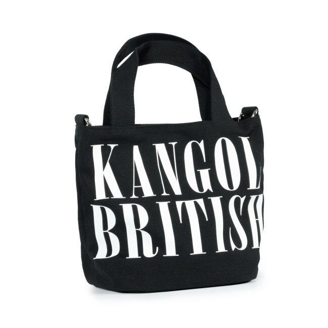 KANGOL字母LOGO水桶包-黑