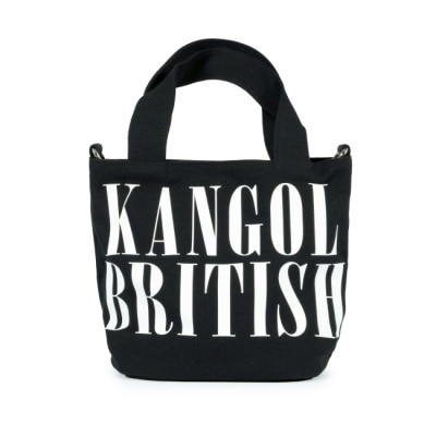 KANGOL - KANGOL字母LOGO水桶包-黑
