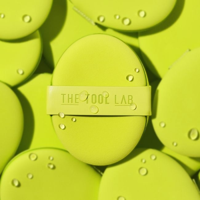 The Tool Lab水光粉撲(綠色橢圓)+刷具組(薄)