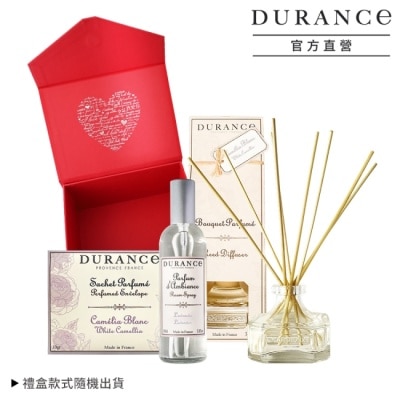 DURANCE 朵昂思 - DURANCE朵昂思 薰衣草居家香氛禮盒(擴香組100ml+香氛噴霧100ml+山茶花香封10g)-專櫃公司貨