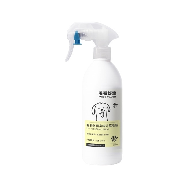 毛毛好室寵物抗菌臭味分解噴霧-狗狗專用 淡香款 300ML