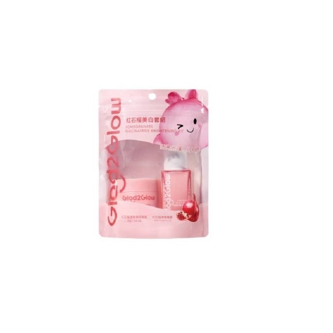 GLAD2GLOW 紅石榴美白套組(17ml+30g)