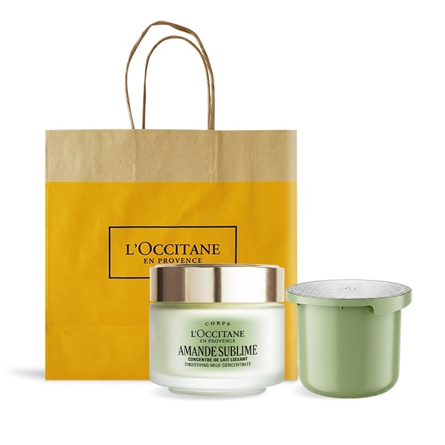 L’OCCITANE 歐舒丹 杏仁極緻緊膚凝霜 1+1(200mlX2)容量組-專櫃公司貨