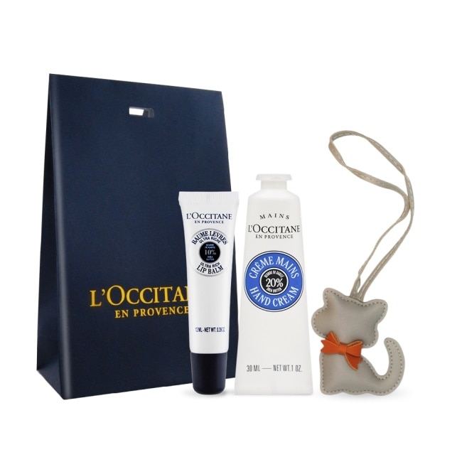 L’OCCITANE 歐舒丹手唇隨身急救保濕組-乳油木護手霜(30ml)+乳油木保濕護唇膏(12ml)-專櫃公司貨