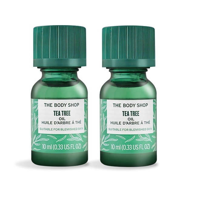 THE BODY SHOP 茶樹精油(10ml)X2-新版-國際航空版
