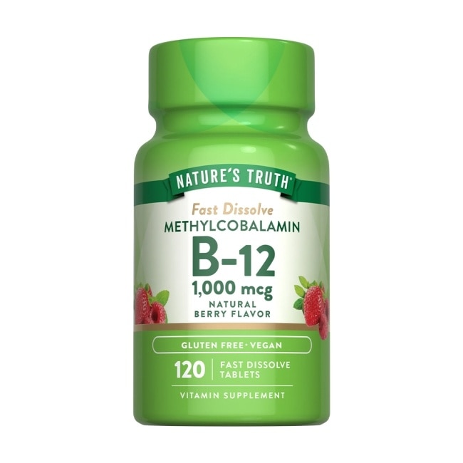 綠萃淨 活性甲基B12 1000微克口含錠(120錠/瓶)