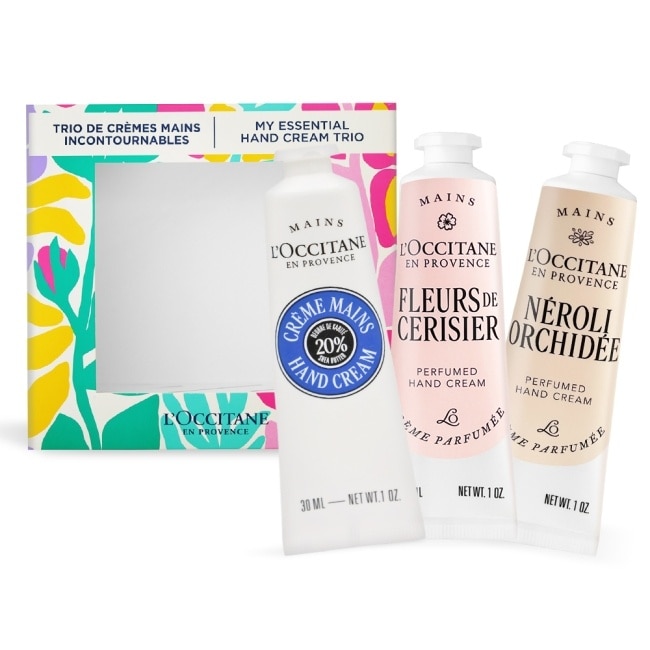 L’OCCITANE 歐舒丹 經典三入護手霜禮盒組(30mlX3)-乳油木+櫻花+橙花-國際航空版 image