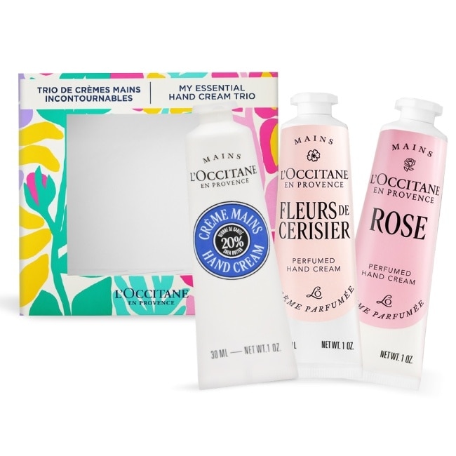 L’OCCITANE 歐舒丹 經典三入護手霜禮盒組(30mlX3)-乳油木+櫻花+玫瑰-國際航空版 image