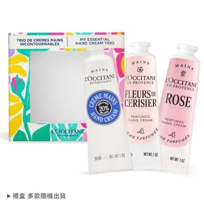 L’OCCITANE 歐舒丹 - L’OCCITANE 歐舒丹 經典三入護手霜禮盒組(30mlX3)-乳油木+櫻花+玫瑰-國際航空版 image