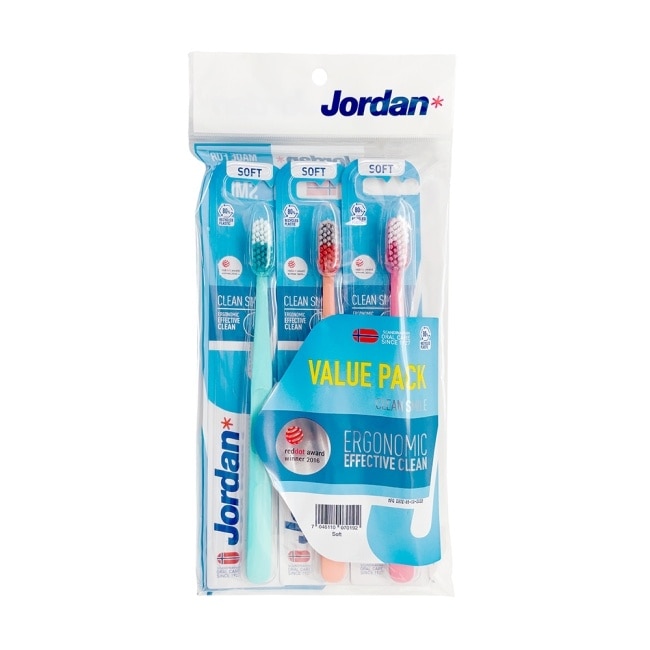 Jordan 清新酷炫牙刷 促銷包3入 (軟毛 顏色隨機) image