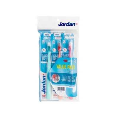 JORDAN - Jordan 清新酷炫牙刷 促銷包3入 (軟毛 顏色隨機) image
