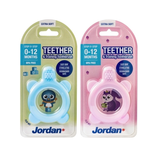 Jordan 寶寶固齒器 (0-1歲) Step0 1入 (顏色隨機) image