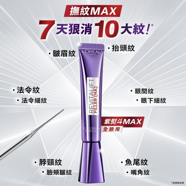 巴黎萊雅紫熨斗撫紋保養明星組(3.0版) (紫熨斗(無按摩頭)30ml+7.5ml+啵啵晶露22ml) image