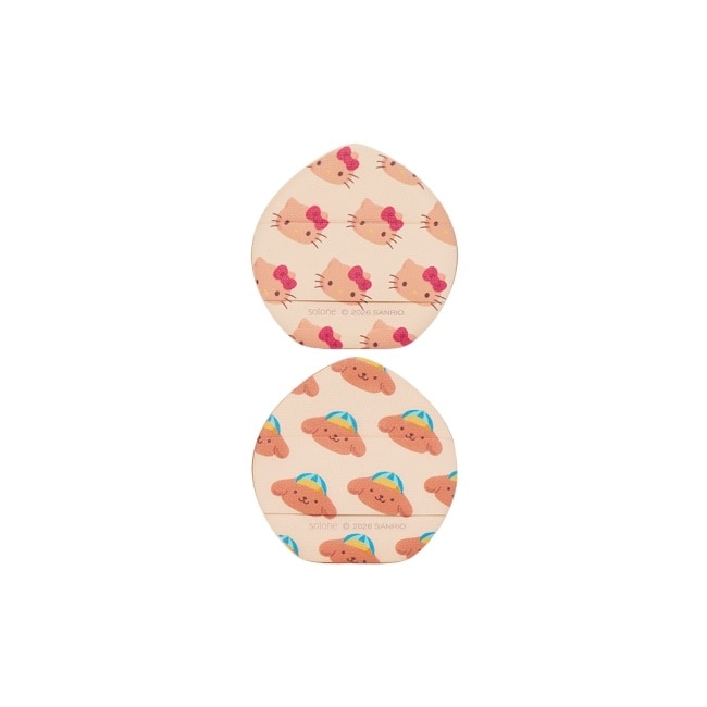 Sanrio X Solone烤焦粉撲組 / 氣墊桃形 2入 image
