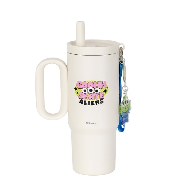 迪士尼 玩具總動員 吸管保溫杯 三眼怪滑板款 770ml(附吊飾) image
