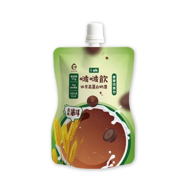 ioh啵啵飲 低卡高蛋白奶昔(麥芽巧克力)35g image