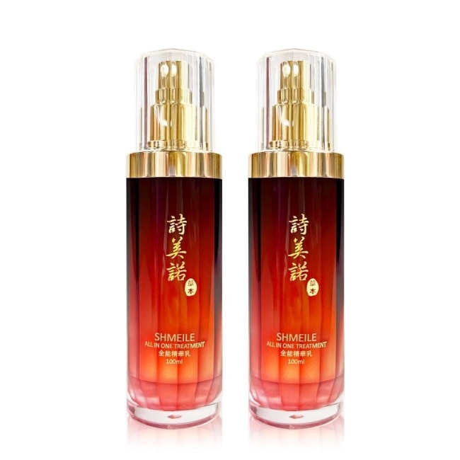 【詩美諾】全新升級人蔘靈芝全能精華乳100ml 超值二入組-摩達客推薦 臉部保養首選 台灣精品