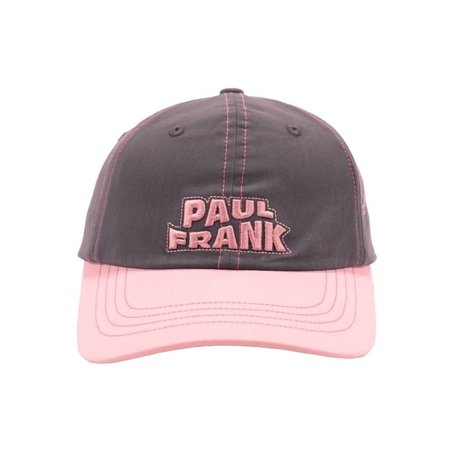 PAUL FRANK撞色軟頂棒球帽-深灰 image