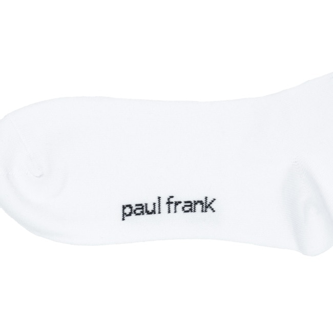 PAUL FRANK男款電繡長襪 米白 image