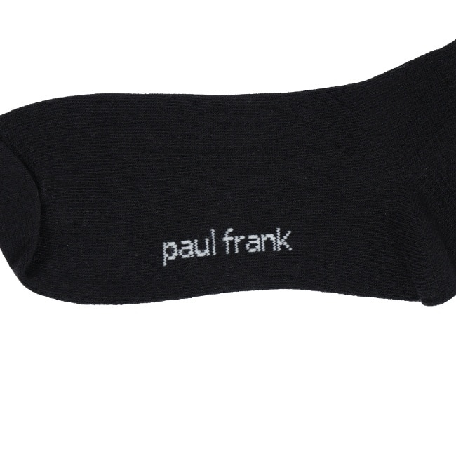 PAUL FRANK男款電繡長襪 黑 image