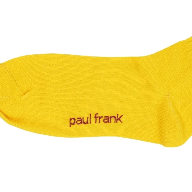 PAUL FRANK男款字母長襪 中黃 image
