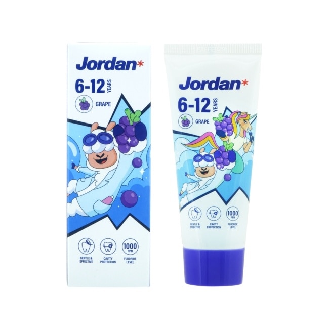 Jordan 清新水果味兒童牙膏(6-12歲)-葡萄口味 image