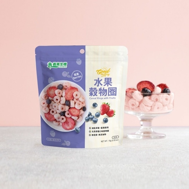 義美生機 水果穀物圈 莓果15g image