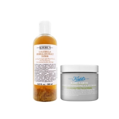 KIEHL’S 契爾氏 - Kiehl’s契爾氏 金盞花毛孔淨緻組 (化妝水 500ml+白泥 125ml) image