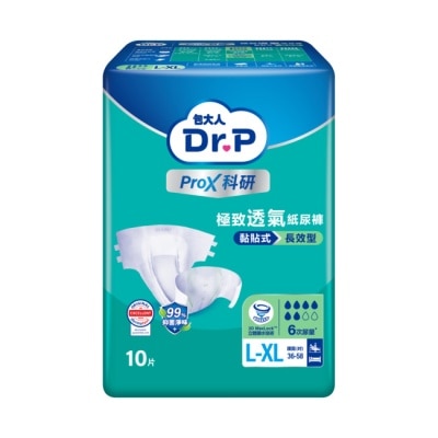 Dr.P包大人 - Dr.P ProX科研紙尿褲長效型L-XL 10sX6包-箱購-箱購 image
