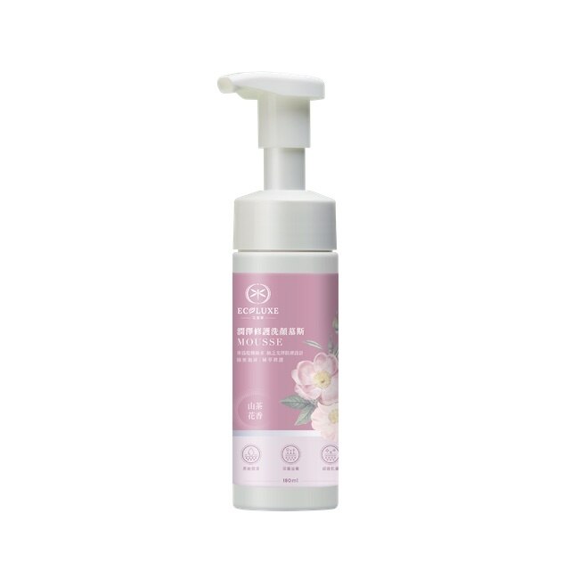 ECOLUXE潤澤洗顏慕斯 180ml(山茶花) image