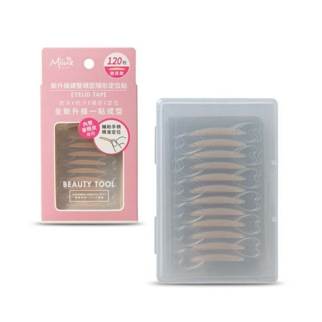 Miine 新升級調整眼型隱形定位貼 微笑款(120入) image
