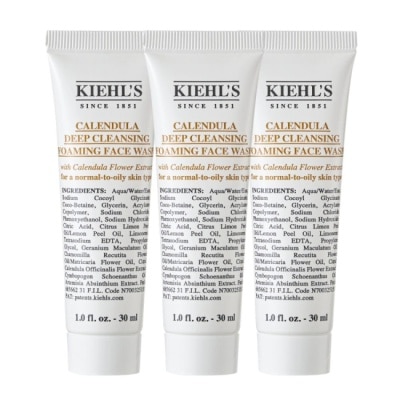 KIEHL’S 契爾氏 - 【Kiehls 契爾氏】金盞花植物精華潔面泡泡凝露 30mlX3 公司貨 洗面乳 image