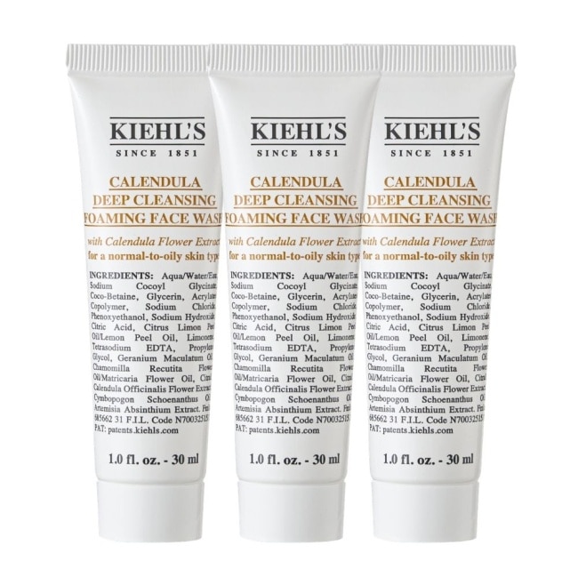 【Kiehls 契爾氏】金盞花植物精華潔面泡泡凝露 30mlX3 公司貨 洗面乳 image