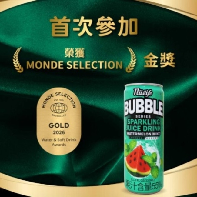 生活泡沫氣泡果汁西瓜薄荷風味330ml 12入-箱購 image