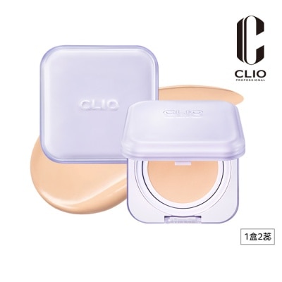 CLIO 珂莉奧 珂莉奧 紫鑽柔焦美肌氣墊粉餅 SPF40， PA++(23N自然色) 15g*2 image