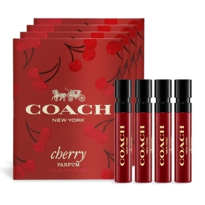 COACH - COACH 時尚櫻桃香精針管(1.2ml)X4-隨身針管香水-專櫃公司貨 image