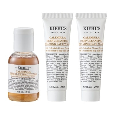 KIEHL’S 契爾氏 - 【Kiehls 契爾氏】金盞花精華修護化妝水 40ml+金盞花植物精華潔面泡泡凝露 30mlX2 公司貨 image