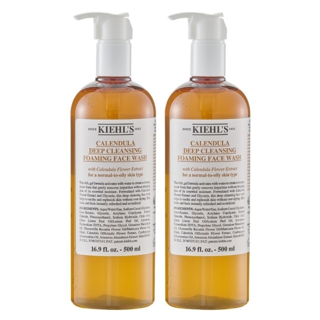 【Kiehls 契爾氏】金盞花植物精華潔面泡泡凝露 500mlx2 公司貨 洗面乳 image