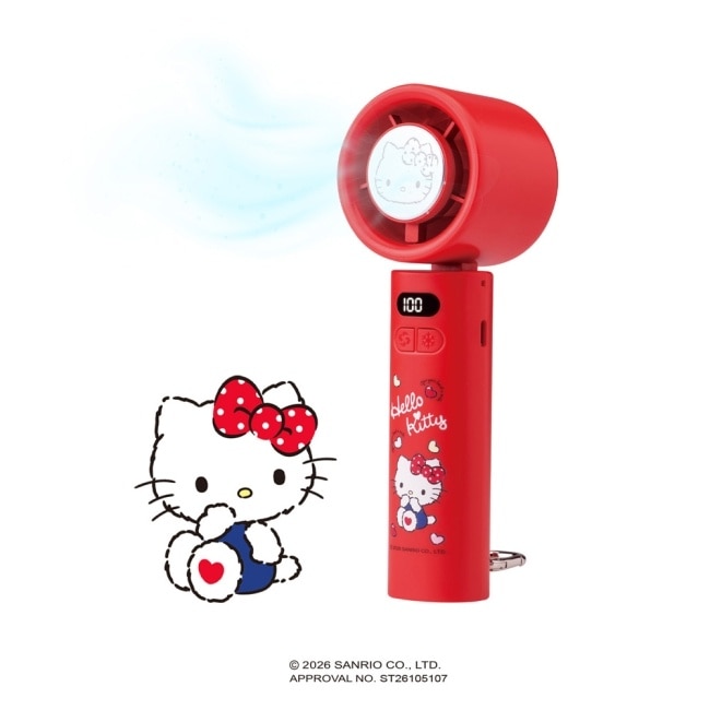 Hello Kitty 100段製冷摺疊頸掛手持風扇 image