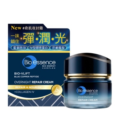 Bio essence 碧歐斯 BIO V 逆齡藍銅胜肽一夜奇肌修護乳霜45g image