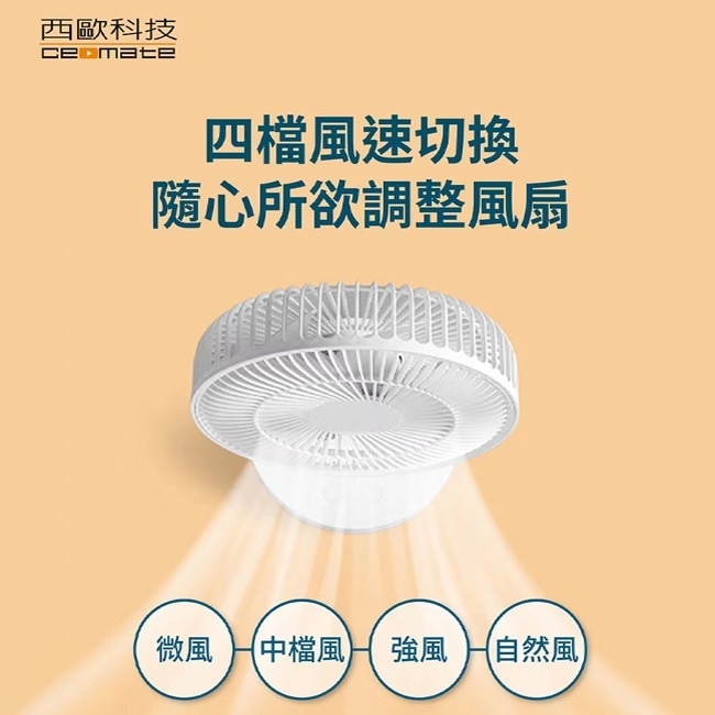 西歐科技 伸縮摺疊輕旅扇2入 image