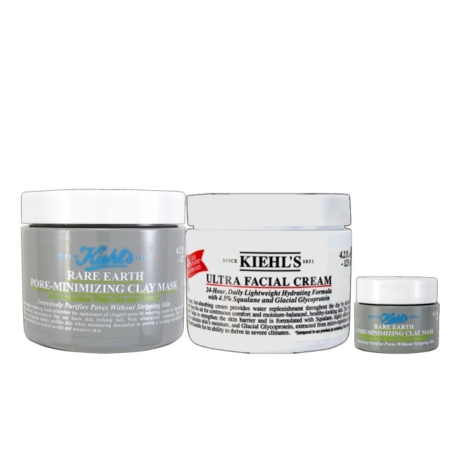 KIEHLS白泥面膜125ml+金盞花化妝水75ml+激光淡斑精華15ml image