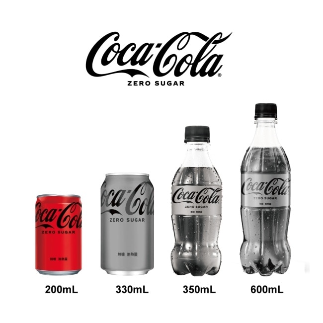 【Coca Cola 可口可樂ZERO SUGAR】無糖零卡迷你罐200ml image